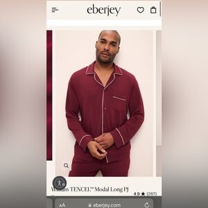 Eberjey William TENCEL™ Modal Long PJ Set - Bottom and Top